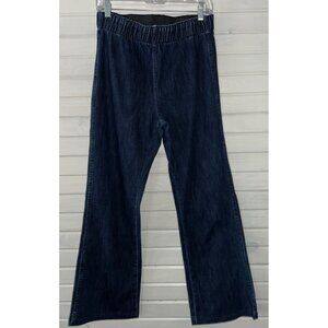 Soft Surroundings Sz MEDIUM High Rise Bootcut Stretch Blue Pull On Jeans EUC